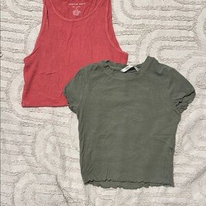 Ribbed Crop Tops